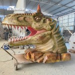 Fiberglass Dinosaur Manufacturer - T-Rex Head for Taking Photo