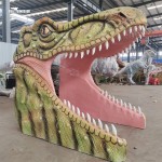 Fiberglass Dinosaur Factory - Park Pathway Head for Photos