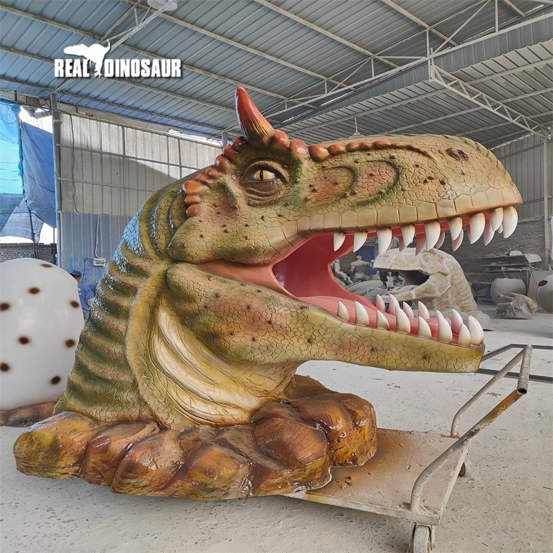 Fiberglass Dinosaur Factory - Park Equipment Head for Amusement