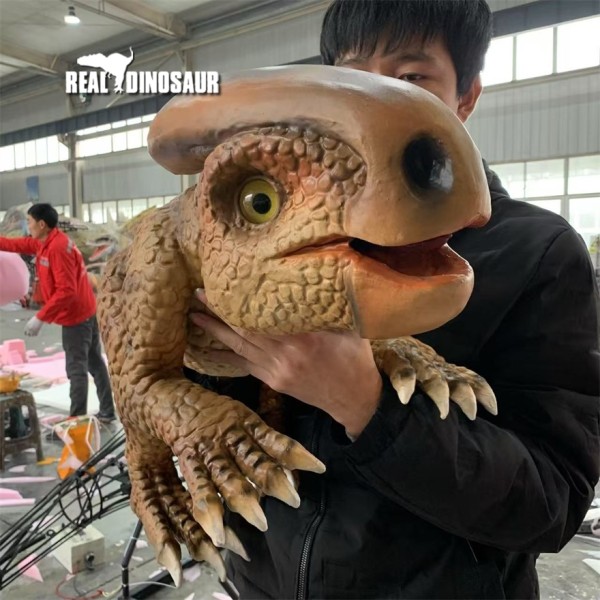 Animatronic Puppet Supplier - Dinosaur Baby Hand Puppet Kids