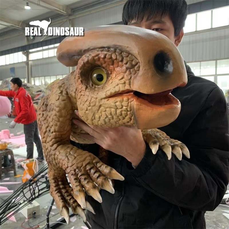 Animatronic Puppet Supplier - Dinosaur Baby Hand Puppet Kids