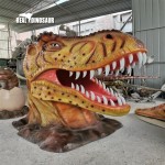 Fiberglass Dinosaur Factory - Park Equipment Head for Amusement