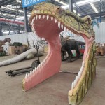 Fiberglass Dinosaur Factory - Park Pathway Head for Photos