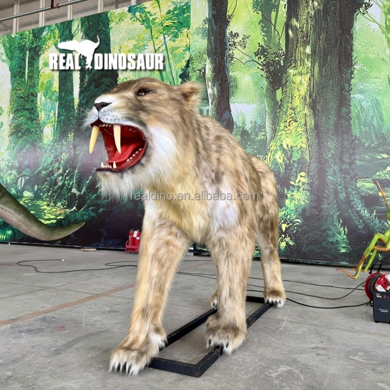 Animatronic Animal Factory - Outdoor Park Smilodon Realistic Model