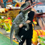 Animatronic Puppet Factory - Handmade Raptor Blue Baby Dinosaur