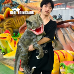 Animatronic Puppet Factory - Handmade Raptor Blue Baby Dinosaur