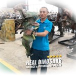 Animatronic Puppet Supplier - Hands Controlling Triceratops Puppet