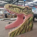 Fiberglass Dinosaur Factory - Park Pathway Head for Photos