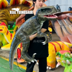 Animatronic Puppet Factory - Handmade Raptor Blue Baby Dinosaur
