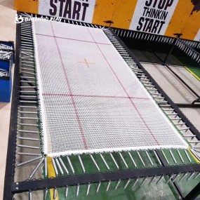 Jumping Mat Manufacturer - Custom White Red Jumping Mats