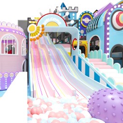 Indoor Playground Supplier - Pumpkin Color Fence Ball Pit