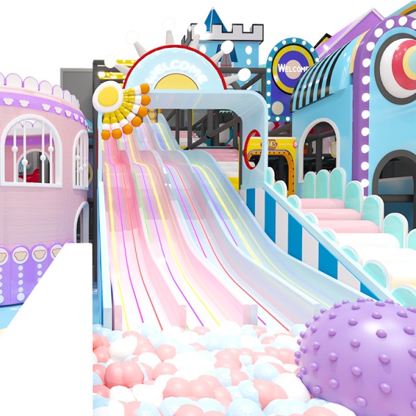 Indoor Playground Supplier - Pumpkin Color Fence Ball Pit