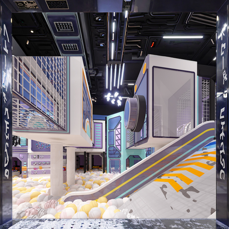 Indoor Playground Factory - High Quality Space Theme Slides