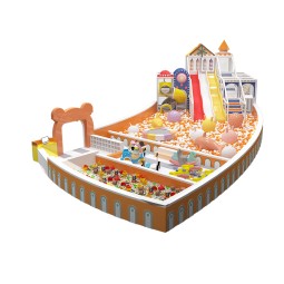 Indoor Playground Manufacturer - Huge Foam Cube Slide Trampoline