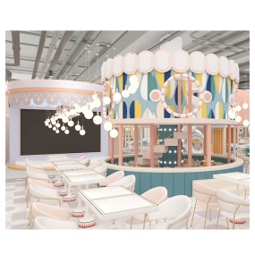 Indoor Playground Supplier - Pastel Color Double Slide Play Area