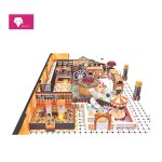 Indoor Playground Supplier - Pumpkin Color Fence Ball Pit