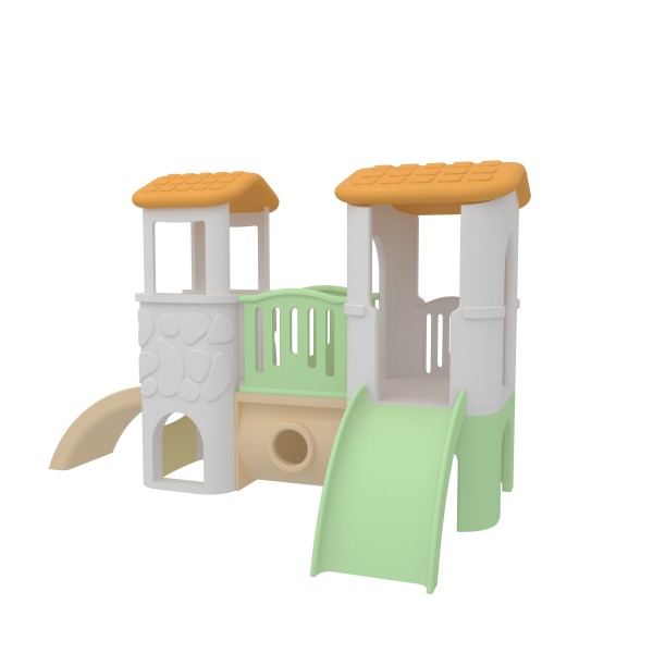 Outdoor Playground Factory - Children Plastic Swing Slide Amusement