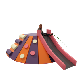 Indoor Playground Manufacturer - Children Rock-Climbing Slide Set