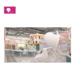 Indoor Playground Supplier - Pastel Color Double Slide Play Area