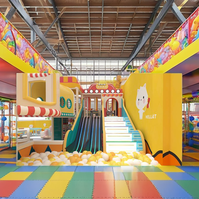 Indoor Playground Factory - High Quality Space Theme Slides