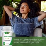OEM Private Label 5-htp and L-tryptophan Melatonin Capsule Bulk Amino Acid Sleep Supplement Tryptophan L-tryptophan Capsules