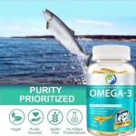 Ausreson OEM Fish Oil Vitamins Epa Dha Vegan Omega-3 6 9 Halal Supplements Bulk 500mg 1000mg Fish Oil omega 3 Softgels Capsules