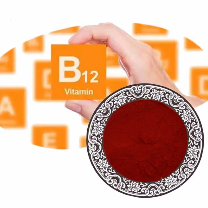 Food Grade Raw Material Vitamin B12 Powder Bulk Poudre Health Care Product Supplements Vitamin B12 Powder