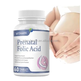Ausreson Iron Folic Acid Tablet Pill Halal Food Grade Organic Supplement Vitamin B9 600mg Folic Acid Tablets for Pregnant Women