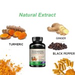 Ausreson Organic Curcumin Extract Capsules Private Label Joint Support Supplement Black Pepper Turmeric Curcumin Capsules