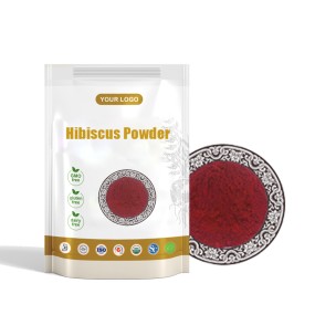 Private Label 100% Natural Water Soluble Roselle Hibiscus Flower Powder Hibiscus Powder