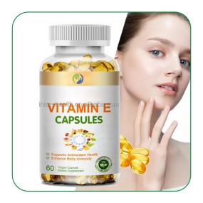 Ausreson OEM Vitamin E Oil 400mg 1000 mg Bulk Vitamin E Soft Capsule Halal Skin Whitening Supplement 400iu Vitamin E Softgels