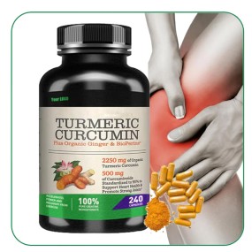 Ausreson Organic Curcumin Extract Capsules Private Label Joint Support Supplement Black Pepper Turmeric Curcumin Capsules