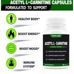 Ausreson Private Label Acetyl L-Carnitine Capsules OEM Private Label for Brain Function Support Memory Attention