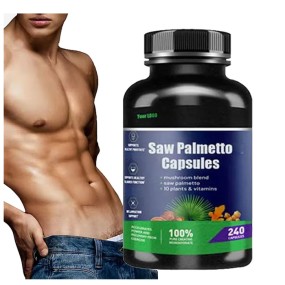 Ausreson OEM/ODM Vegan Saw Palmetto Extract Capsules Herbal Supplements Men Health Support Saw Palmetto Capsules