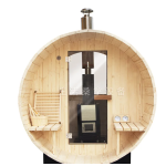 Outdoor Sauna Manufacturer - 4-Person Outdoor Wood Barrel Sauna