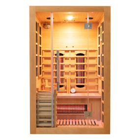 Sauna Room Manufacturer - 2-Person Canadian Hemlock Red Cedar
