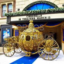 Electric Carriage Supplier - Electric Royal Pumpkin Gold Horse-Drawn