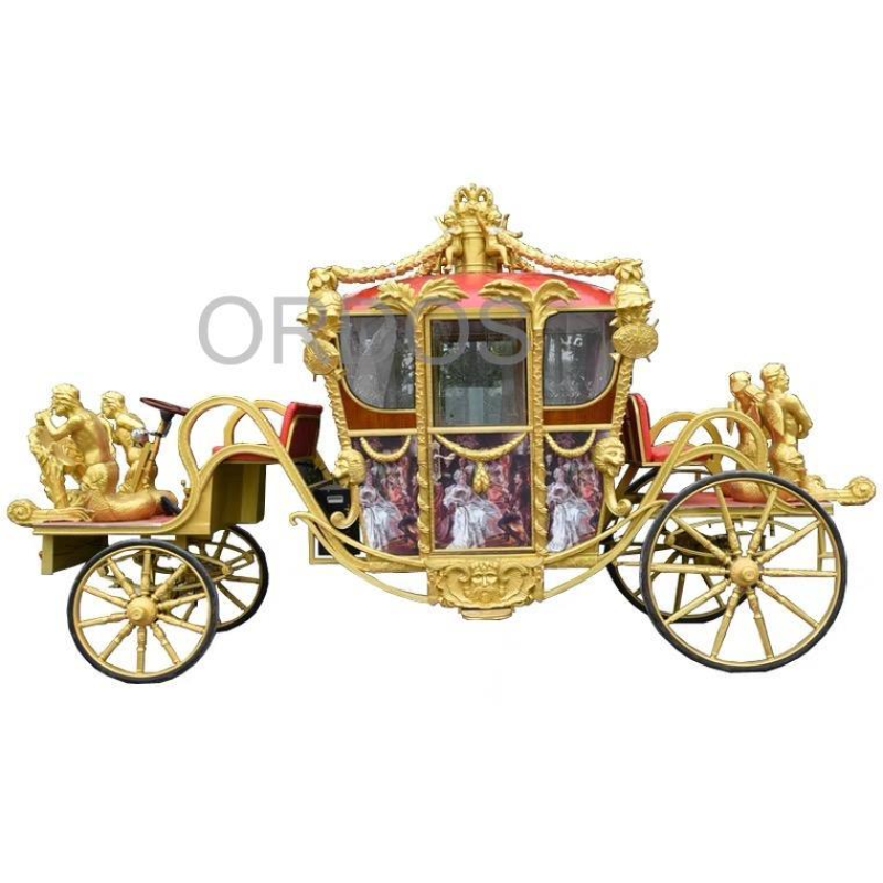 Gold Carriage Manufacturer - Royal 8 Gold Carriage Horse Drawn