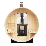 Outdoor Sauna Manufacturer - 4-Person Outdoor Wood Barrel Sauna