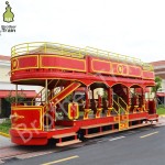 Double Decker Supplier - Double Decker Battery Electric Trolley Tracked