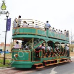 Double Decker Supplier - Double Decker Battery Electric Trolley Tracked