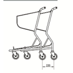 Airport Trolley Factory - Stainless Steel 4 Wheel Brake Luggage Cart