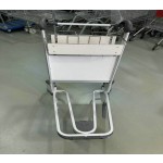 Airport Baggage Trolley Manufacturer - Aluminum Handbrake 3 Wheels Cart