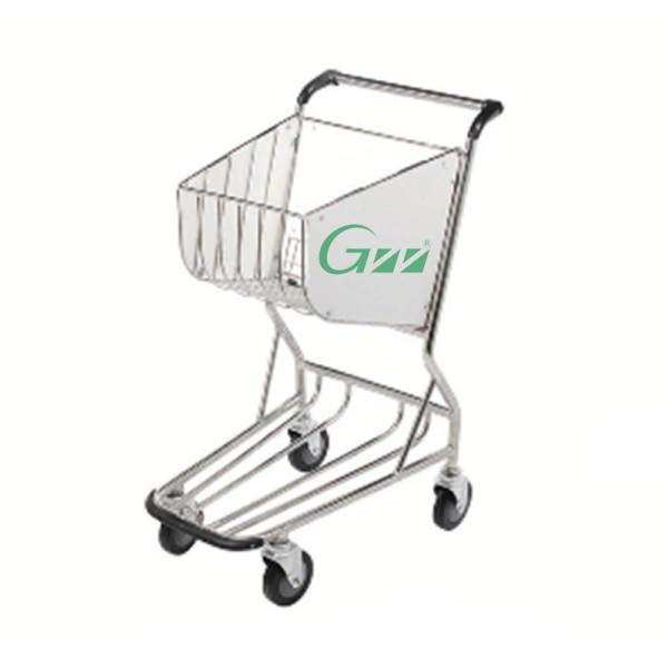 Airport Trolley Factory - Stainless Steel 4 Wheel Brake Luggage Cart