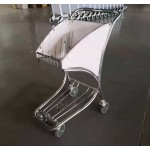 Airport Shopping Trolley Manufacturer - Four-Wheel Stainless Brake Design