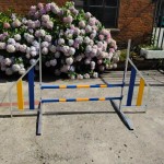 Dog Agility Hurdle Factory - Aluminum Double-Bar Jump Fence