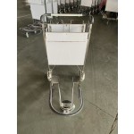 Airport Baggage Trolley Supplier - Stainless Steel 3-Wheel Hand Push