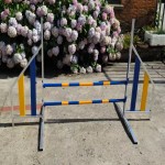 Dog Agility Hurdle Factory - Aluminum Double-Bar Jump Fence