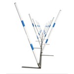 Dog Training Weave Pole Supplier - 180degree PVC Rotating Slalom