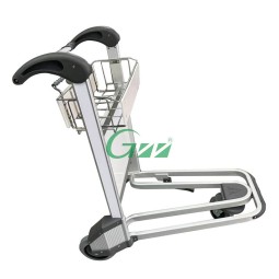 Airport Luggage Trolley Factory - Aluminum Alloy 3 Wheel Hand Braked